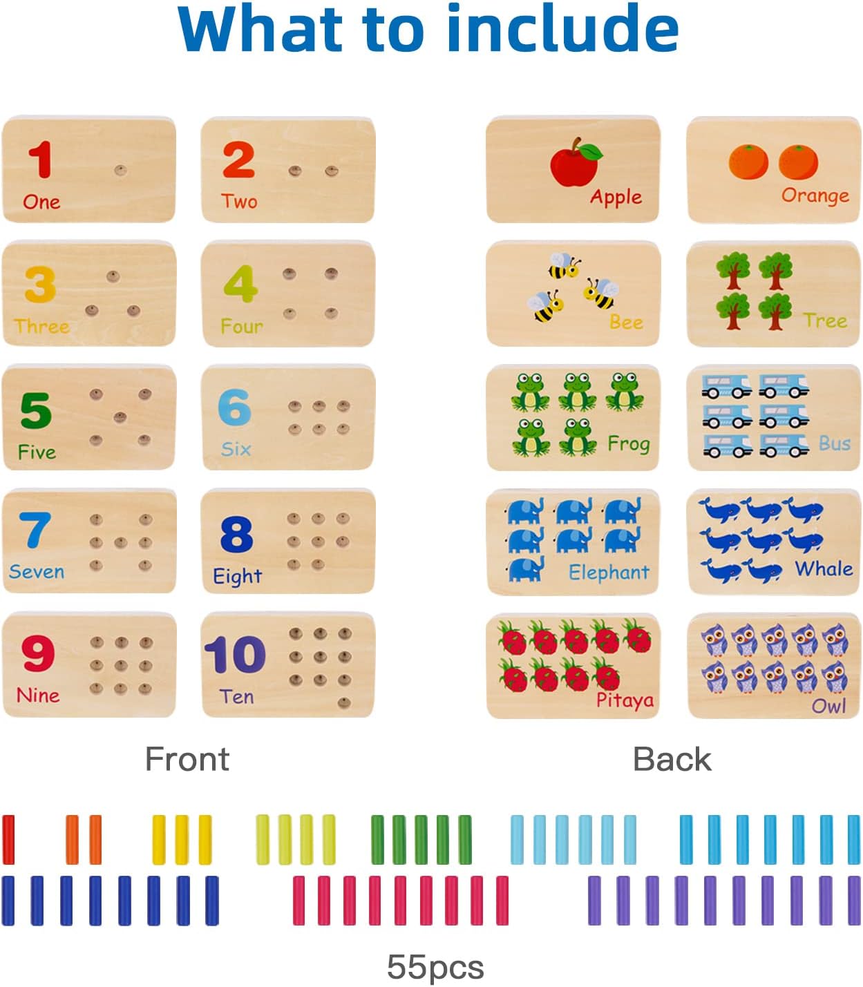 KidsAdventure™ Montessori Peg Board